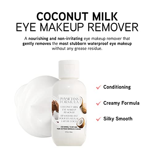 Physicians Formula Coconut Milk Waterproof Eye Makeup Remover - Sensitive Skin, 2 Fl Oz