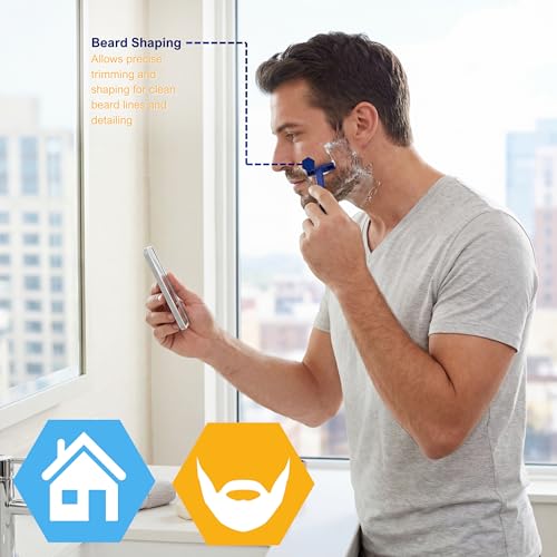 MED PRIDE Medical Razor, Double Edge Shaver (Medpride Disposable Razors | 50-Pack| Twin Blades & Easy Grip For Max Control & Smoothness| Unisex, Smooth & Comfortable Shaving Care for Men & Women)