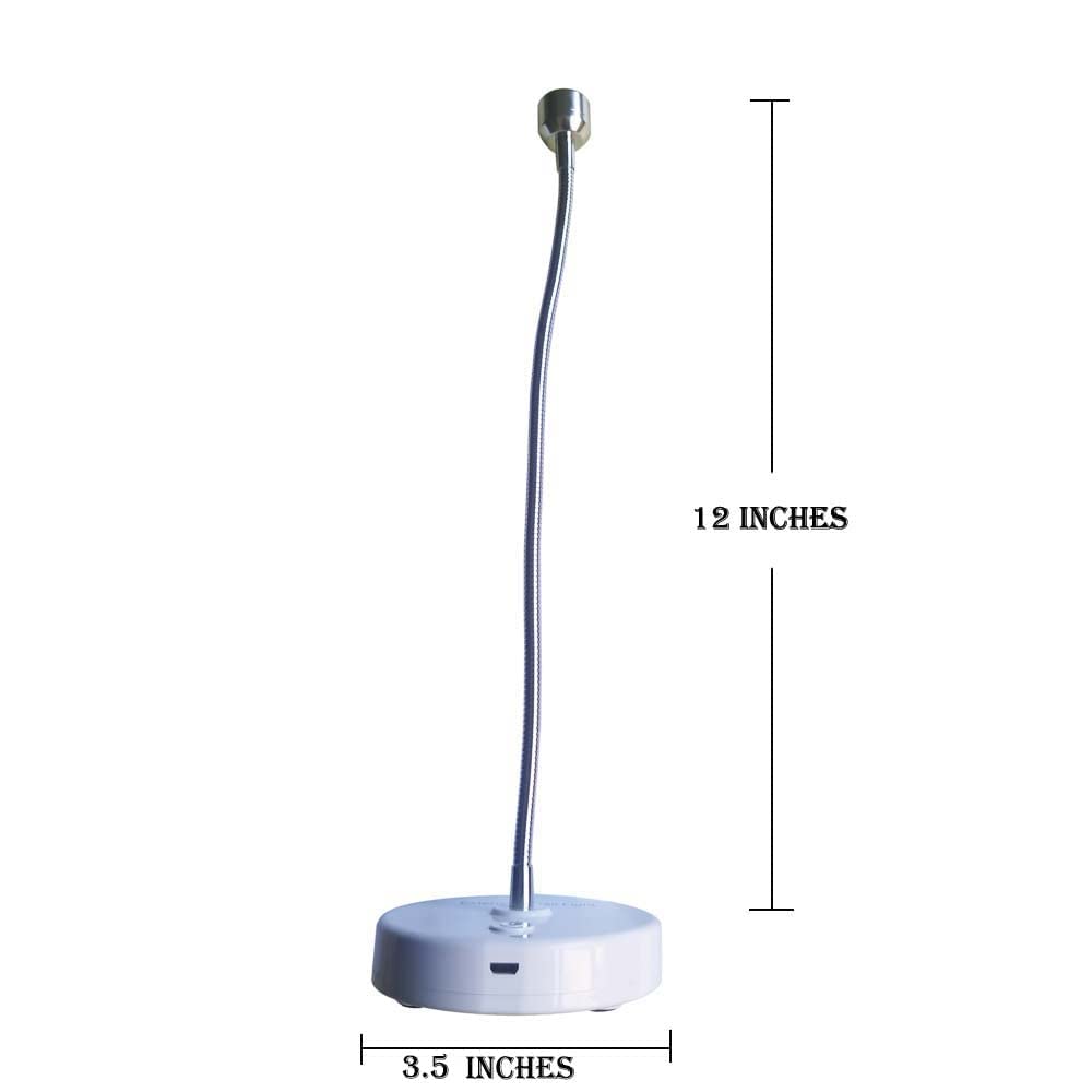 YIZHUO 3W UV/LED Nail Lamp, Flash Cure Light for Gel-X & Semi-Cured Gel Strips, Portable Rechargeable Gooseneck Design, Cordless Nail Dryer for Home Salon Use