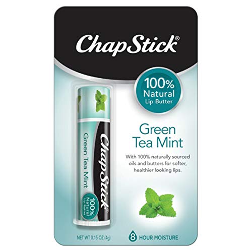 ChapStick 100% Natural Lip Butter Green Tea Mint 3 Pack