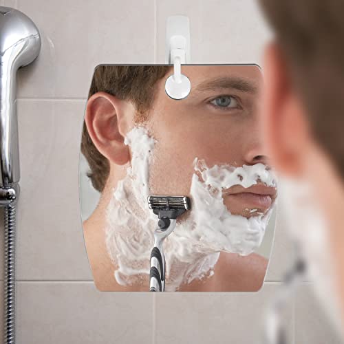 5X Magnifying Anti-Fog Shower Mirror for Shaving
