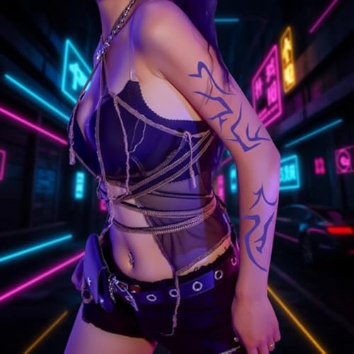 8Pcs K-Pop Rumi Temporary Tattoos - Water Resistant Body Art
