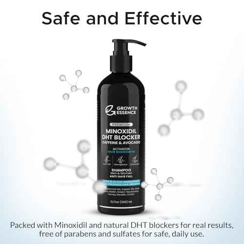 Twopack Thickening Hair Regrowth Shampoo for Thinning Hair - Enriched with Minoxidil, Biotin, Caffeine, Castor Oil & Onion - Supports Hair Growth and Strength for Men & Women - DHT Blocker Formula