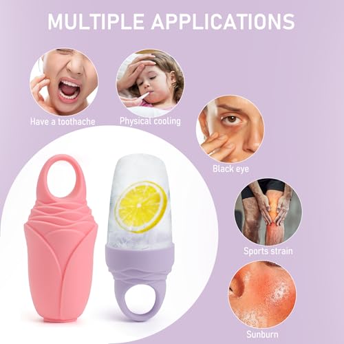 3-Pack Ice Roller for Face – Silicone Reusable Facial Depuffer