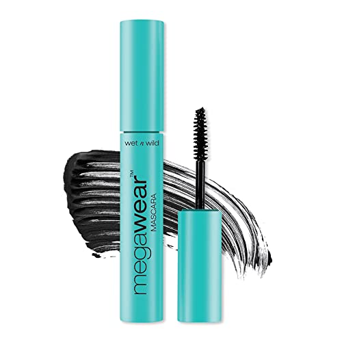 wet n wild Enhance and Define Megawear Mascara, Gentle Gel Volumizing Formula, Black + wet n wild Color Icon Glitter Eyeshadow Shimmer Nudecomer