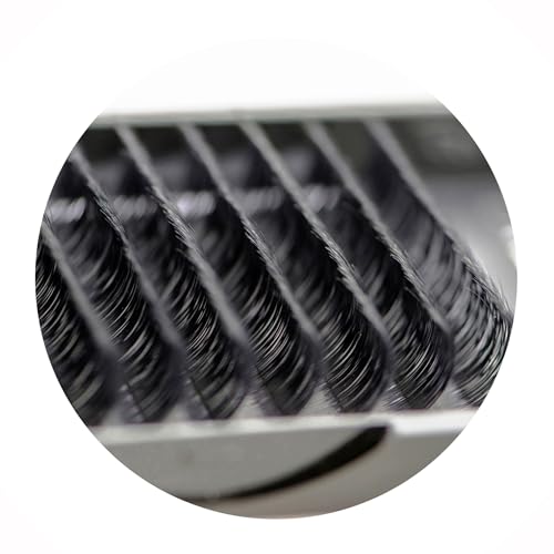 Lash Extensions 0.07mm Thickness J Curl Length 8mm Natural Looking Easy Fan Eye Lashes For Eyelash Extensions(0.07,J,8mm)