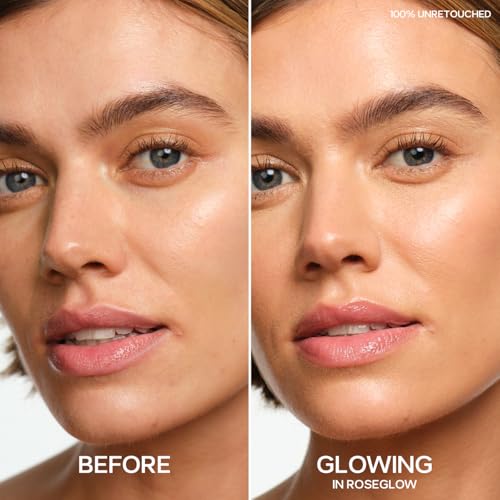 Saie Glowy Super Gel Trio - Mini Starglow, Sunglow & Roseglow (0.5 oz Each) - Hydrating Makeup Primers & Illuminating Serums with Vitamin C + Squalane for Dewy, Radiant Skin