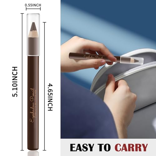3-Piece Eyebrow Pencil & Eyeliner Set - Waterproof Long Lasting