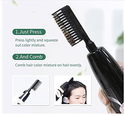 Dark Ash Blonde Hair Dye Shampoo with Comb