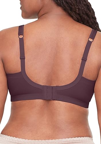 Warner's Women's Easy Does It Underarm Smoothing with Seamless Stretch Wireless Lightly Lined Comfort Bra RM3911A, VINO