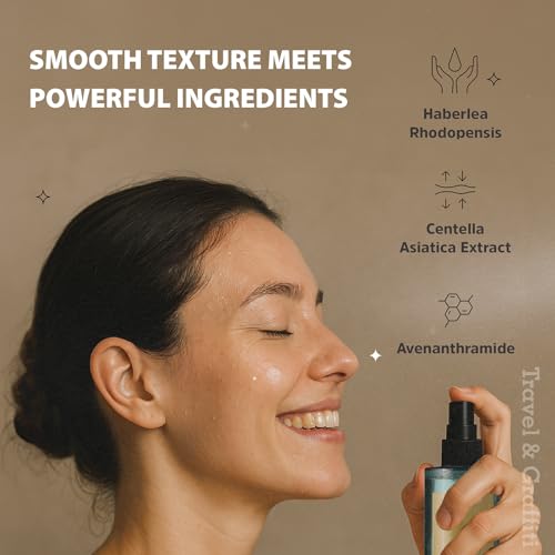 Haberlea Face Mist ? Natural Rose-Scented, Alcohol-Free Facial Spray for All-Day Hydration & Pre-Makeup Use ? Soothing Toner Mist for Dry, Sensitive Skin ? Made in Taiwan ? 100ml