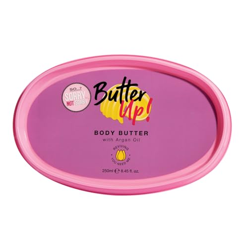 So¡¦? Sorry Not Sorry Butter Up Body Butter - Infused with Argan Oil and Vanilla - Nourishing Body Lotion for Women - 8.45 oz