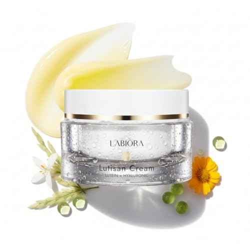 Lutisan Facial Moisturizer - Lutein, Niacinamide & Natural Extracts Daily Cream for Face with Soothing & Cooling Care with Hydration, and Gentle Skin Support K-Beauty (1.69 fl. oz/50ml)