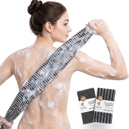 Yiclick Exfoliating Back Scrubber Towel - 40" Body Wash Cloth