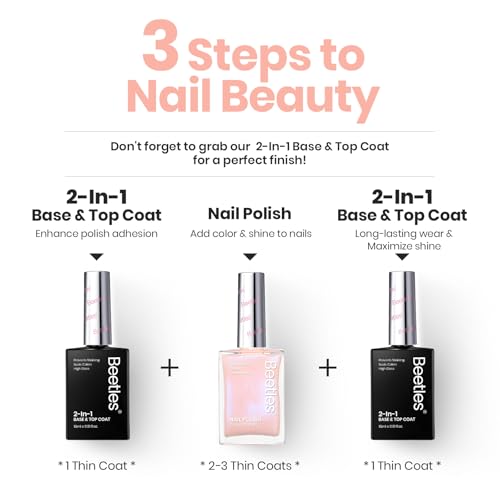 Beetles Mermaid Tears Nail Polish - Nude Glossy Nail Lacquer & Concealer