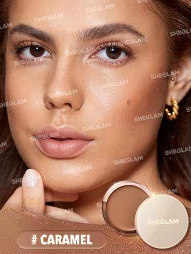 SHEGLAM Silk Haze Cream Bronzer - Caramel, Long-Lasting Glow