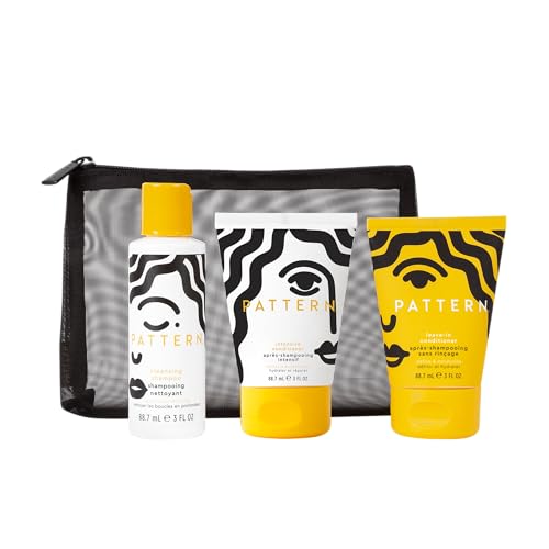 PATTERN Travel Kit for Curly & Coily Hair - Leave-In, Intensive & Cleansing Shampoo