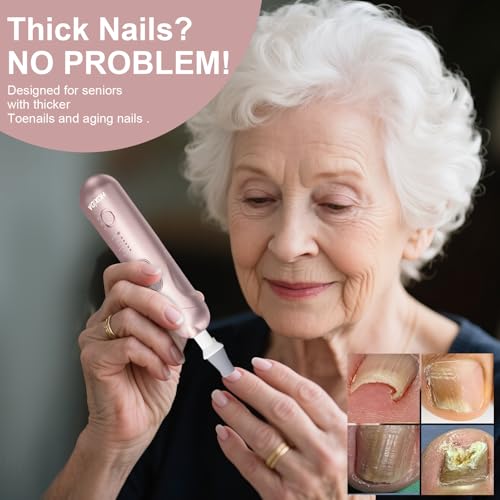 Cordless Electric Nail Drill Kit for Thick Toenails & Foot Care