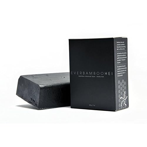 Ever Bamboo HEI Bamboo Charcoal Moisturizing Face + Body Soap Bar (200 g)