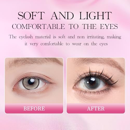 Lash Clusters 80Pcs DIY Eyelash Extensions Kit - Wispy 9MM