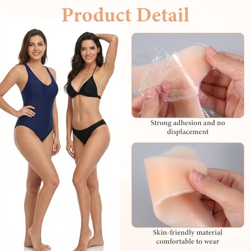 6-Pack Y-Shape Silicone Swimsuit Pads - Seamless Protection