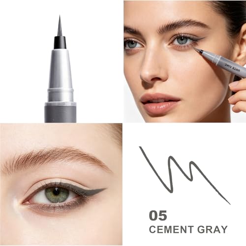 Ultra Fine Liquid Eyeliner 0.01mm Tip Waterproof Gray