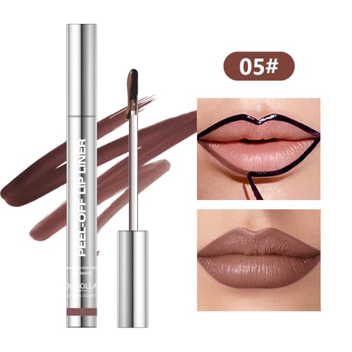 BANGFENG 4Pcs Peel Off Lip Stain - Waterproof, Long-Lasting Nude