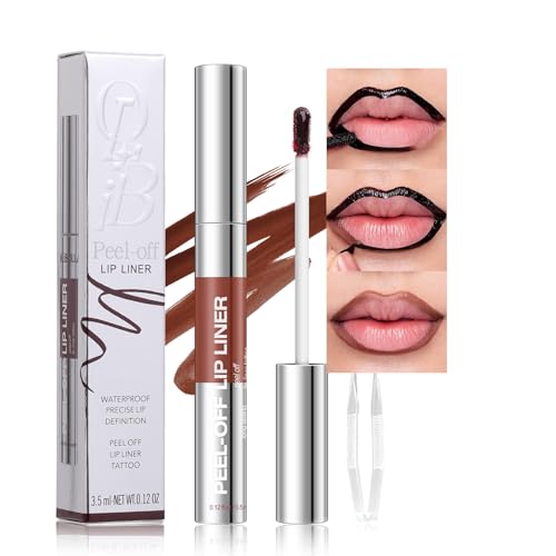 Peel Off Lip Stain Tattoo - Espresso Brown Matte, 8-12 Hour Waterproof