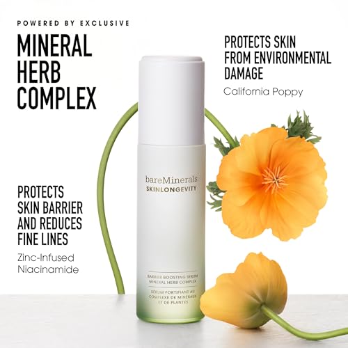 bareMinerals Skinlongevity Barrier Boosting Serum, 30ml, Vegan, Cruelty-Free & Dermatologist-Tested