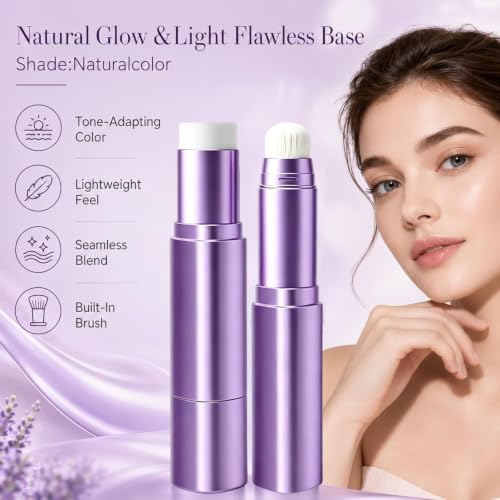 2-in-1 Color-Changing Foundation Stick with Brush