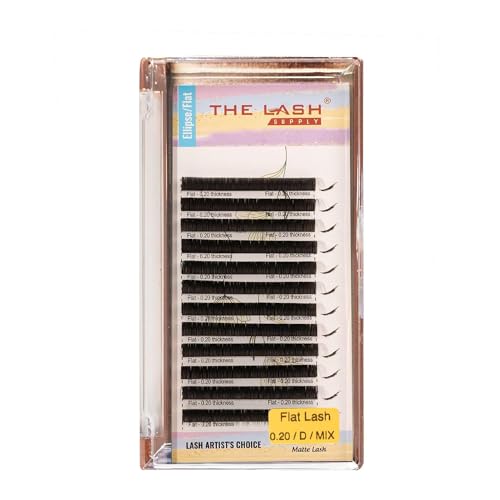 Ellipse Flat Eyelash Extensions C/D Curl 0.20mm Mixed Length