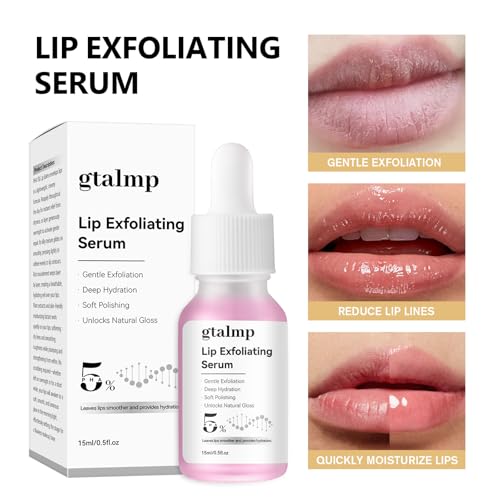 PHA 5% Exfoliating Lip Serum - Overnight Treatment for Dry Lips