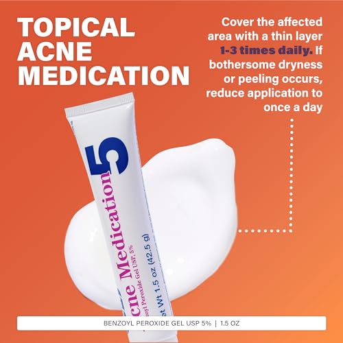 Rugby Benzoyl Peroxide 5% Acne Gel - 1.5 oz