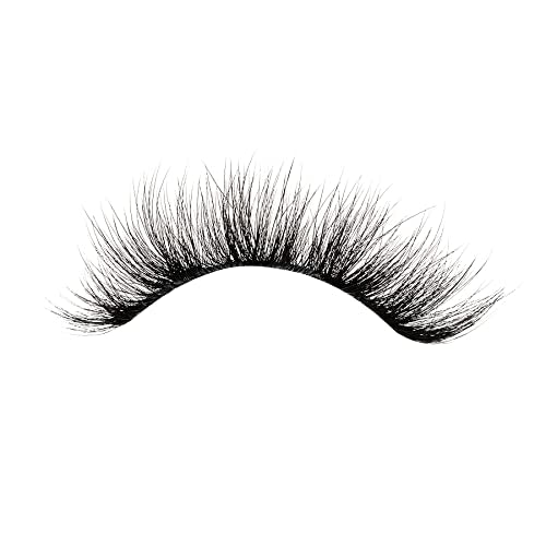 KISS Lash Couture Matte Black Faux Mink Collection False Eyelashes, 14 mm, 3D Volume, Soft & matte Finish, Plush Effect, Easy to Apply, Reusable, 1 Pair Fake Lashes, Style 'Matte Silk'
