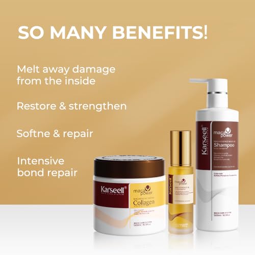 Karseell Collagen Hair Treatment Set - Deep Repair Mask & Shampoo
