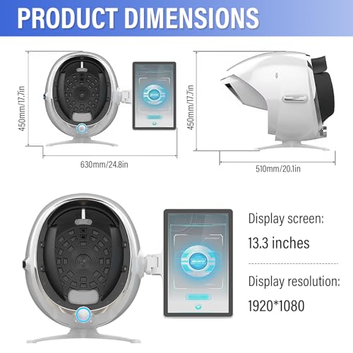 21.5in AI Skin Analyzer Machine with 38MP Camera & 8 Spectral Modes