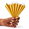 24 Empty Henna Cones with Pins – Pre-Rolled Cellophane Applicators