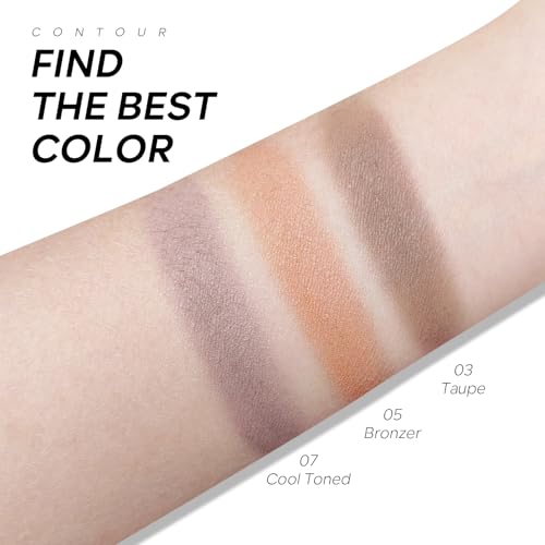 Contour Powder Palette - Matte Face Sculpting, 3 Shades