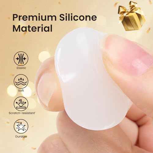 Beetles Nail Stamp 3Pcs Silicone French Tip Nail Stamp Kit with Replacement Nail Stamper Heads and Scrapers Soft Silicone Nail Printing Tool for Home Manicure Diy Nail Art Salon Gifts for Girls