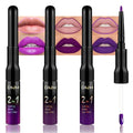 3Pcs 2 in 1 Matte Lip Liner & Liquid Lipstick Set