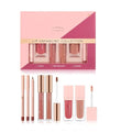 Matte Lipstick Set 6PC with Lip Liner & Plumper Kit
