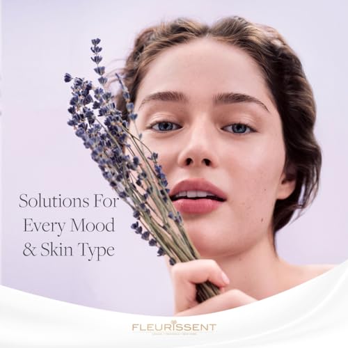 Fleurissent Serenity Elixir Lavender 2-in-1 Facial Mask & Exfoliator ? Calming Fusion Florale-6, Organic Roses & Gentle Rice Exfoliation, 98% Natural, 1.7 FL OZ for Healthy-Looking Skin