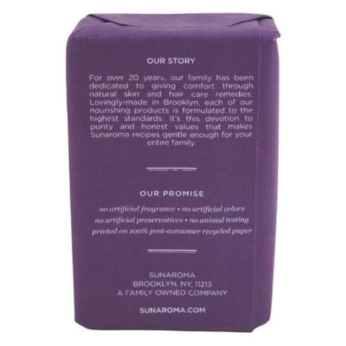 Sunaroma Soap Bar Lavender Shea + Vitamin E Oil 8 Ounce (Pack of 6)