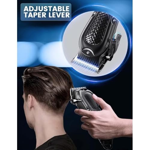 Hair Clippers for Men,Professional Barber Clippers,Cordless&Corded Barber Clippers for Hair Cutting & Grooming Rechargeable Beard Trimmer