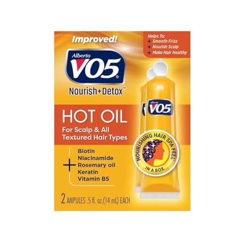 Alberto VO5 Moisturizing Hot Oil Treatment, 0.5 Ounce, 2-Count Tubes (Pack of 6)