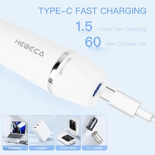Nose Hair Trimmer for Women and Men, 3-in-1 Electric Facial Hair Removal Rechargeable Portble Waterproof Face Shaver Razor for Nose Ear Eyebrow Peach-Fuzz Lips Chin FT3001 (Pack of 2)