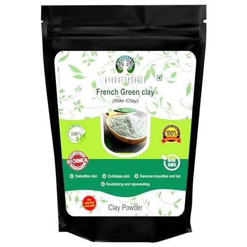 French Green Clay Powder 50 Gm | 100% Pure Montmorillonite Clay | Absorbs Excess Oil | Highly Recommended For Oily Skin | Deep Facial Cleanser