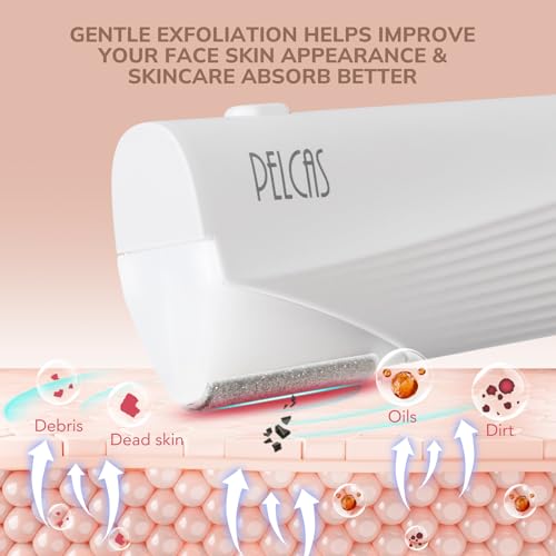 Electric Dermaplaning Tool for Face Off White - 3 Speeds LED Face Razor