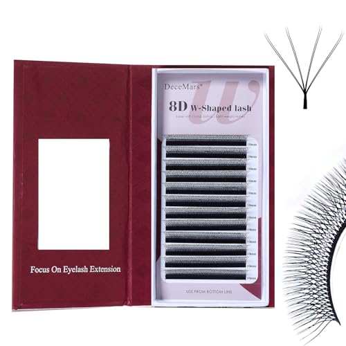 8D W Eyelash Extensions - Easy Fans Russian Volume Clusters