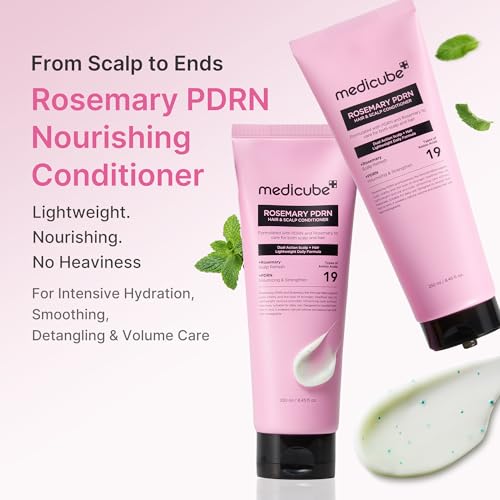 Medicube Cooling Scalp Hair Trio - Rosemary PDRN Shampoo, Conditioner, Serum